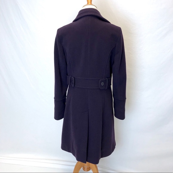 Mackintosh | royal purple long wool pea coat M - Picture 4 of 7
